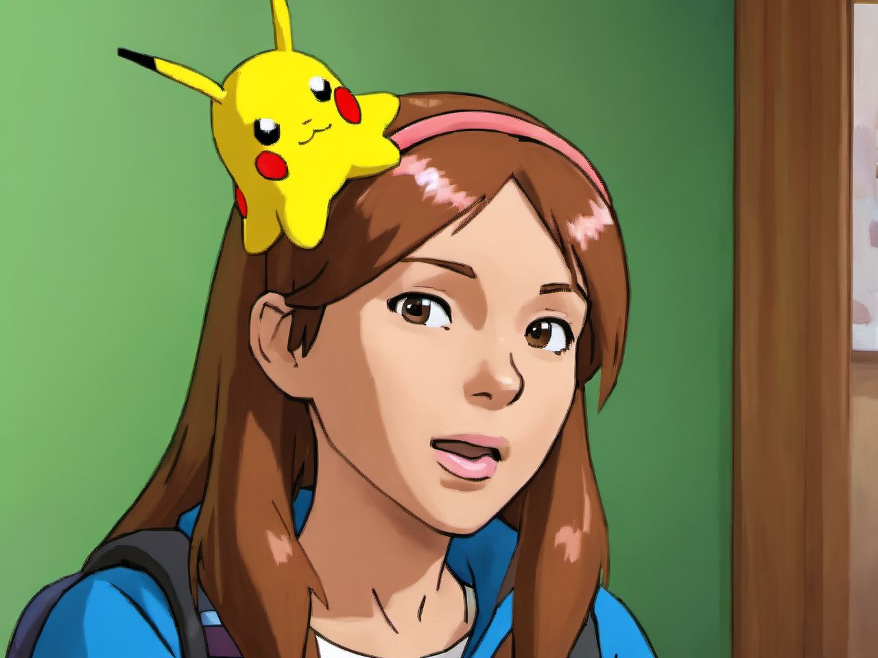 00093-20230816092238-7777-A photo of (A pokemon trainer girl ) with ((a brain slug attached to her head)) playing with eevee _lora_SDXL-BrainSlug-Lora_1_,.jpg